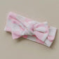 Baby and Toddler Girl Black or Pink Checkered Headband