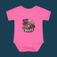 "Born to Break the Rules" Baby Bodysuit – Cute Rebel Infant Onesie (Motorcycle Skeleton Design)