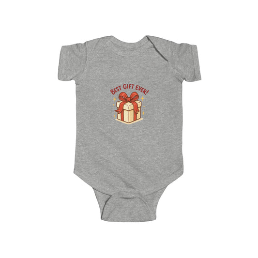 Infant Bodysuit “Best Gift Ever” Cute Present Graphic Baby Onesie