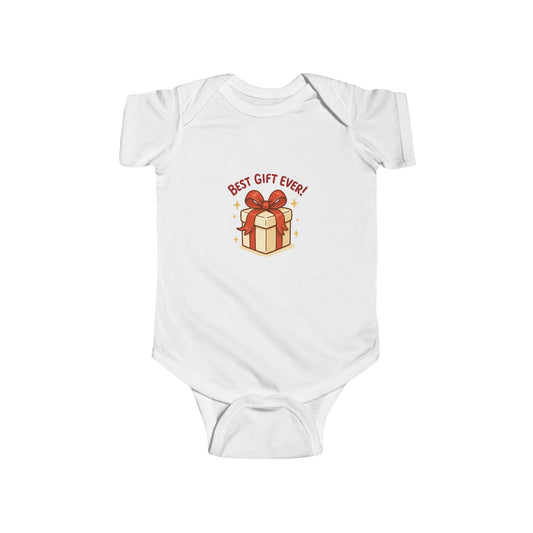 Infant Bodysuit “Best Gift Ever” Cute Present Graphic Baby Onesie