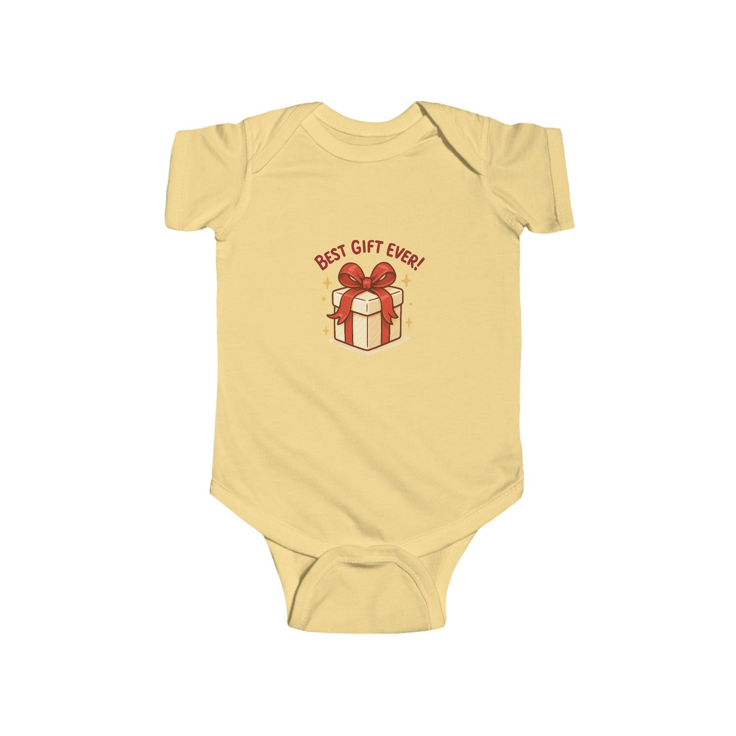 Infant Bodysuit “Best Gift Ever” Cute Present Graphic Baby Onesie