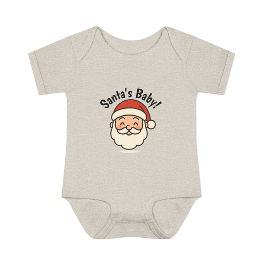Santa's Baby Infant Bodysuit - Cute Christmas Baby Onesie