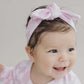 Baby and Toddler Girl Black or Pink Checkered Headband