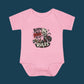 "Born to Break the Rules" Baby Bodysuit – Cute Rebel Infant Onesie (Motorcycle Skeleton Design)