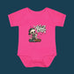 Rebel Milk & Mayhem Infant Bodysuit - Cute Skull Baby Onesie