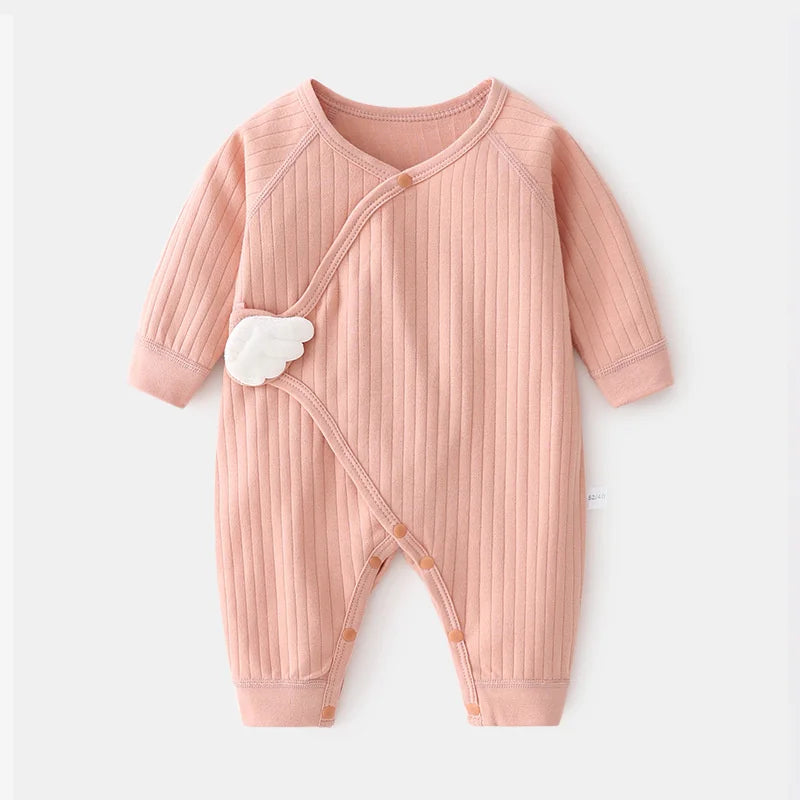 Newborn Cotton Baby Romper, Soft Casual Jumpsuit