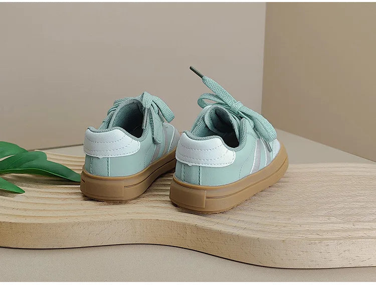 Baby Shoes Leather Toddler Kids Sneakers Outdoor Boys Tennis Soft Sole Fashion Little Girls Sneakers EU 16-25