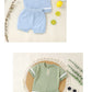 Baby Cotton Knit Top & Shorts Set, Soft and Breathable