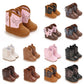 Western Cowboy Princess Baby Boots 0-18M Infant Pre-Walker Shoes Soft Sole Embroidered Footwear for Newborn Girls