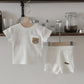 Baby 2Pcs Children Clothes Embroidered Little Bear T-Shirts+Loose Shorts Boys Girls Infant Sets Toddler Clothes Summer Clothes