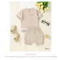 Baby Cotton Knit Top & Shorts Set, Soft and Breathable