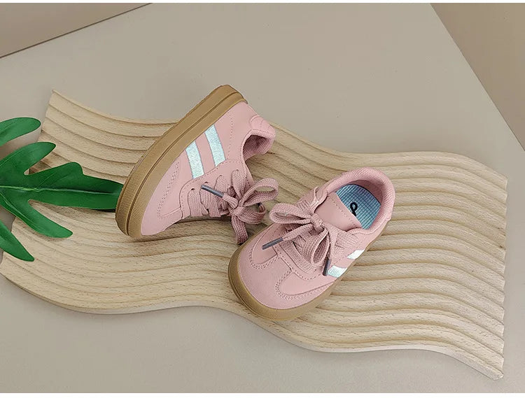Baby Shoes Leather Toddler Kids Sneakers Outdoor Boys Tennis Soft Sole Fashion Little Girls Sneakers EU 16-25