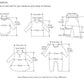 Bear Baby Jumpsuits with Hat Cotton Toddler Rompers for Boys Girls Long Sleeves Baby Onesies Soft Breathable One-Piece Pajamas