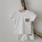 Baby 2Pcs Children Clothes Embroidered Little Bear T-Shirts+Loose Shorts Boys Girls Infant Sets Toddler Clothes Summer Clothes