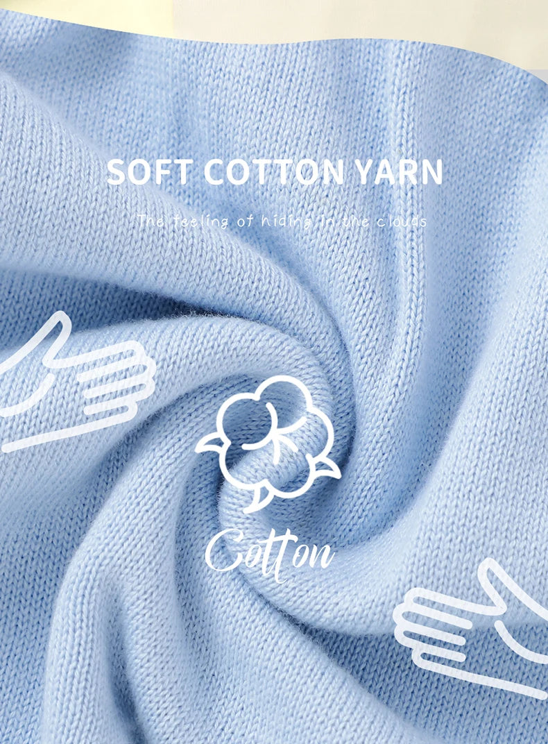 Baby Cotton Knit Top & Shorts Set, Soft and Breathable