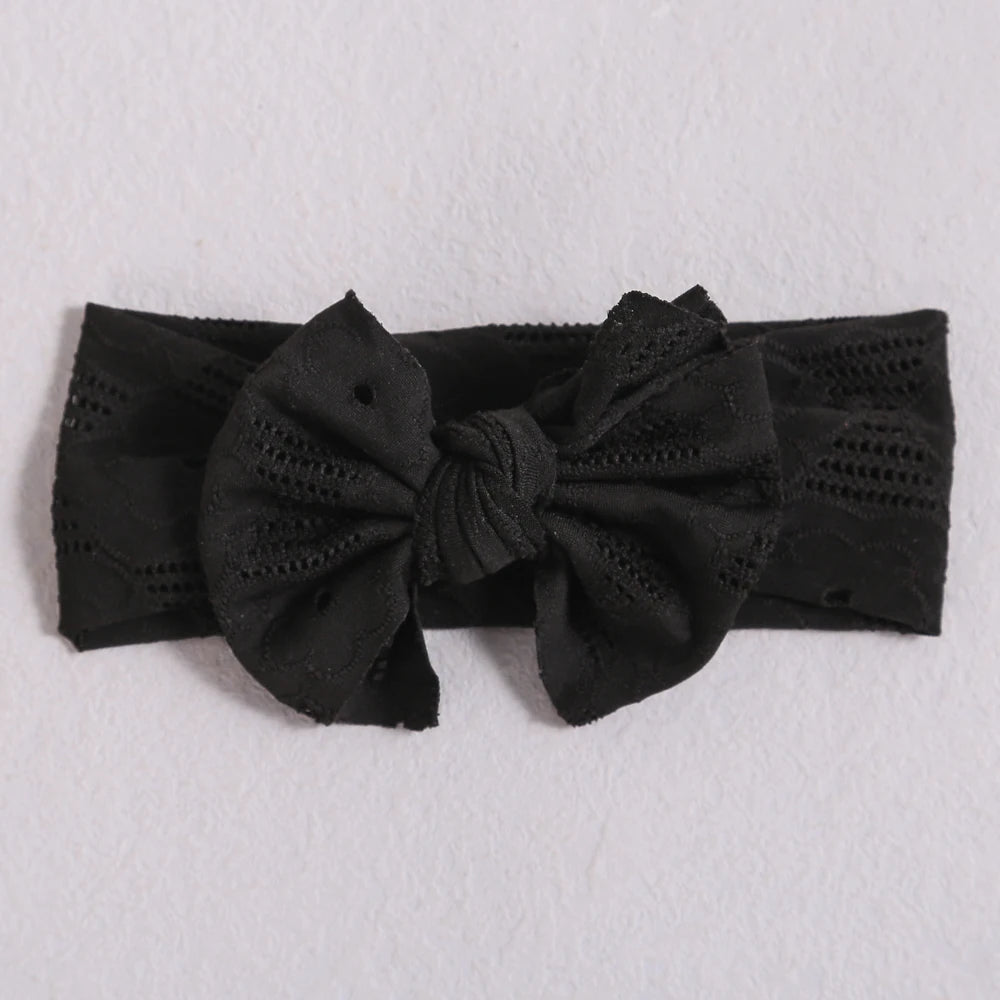 1pcs Bow Baby Head Band for Children Lace Baby Headbands Newborn Soft Headband Turban Kids Headwear Baby Hair Accessories Girl
