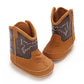Western Cowboy Princess Baby Boots 0-18M Infant Pre-Walker Shoes Soft Sole Embroidered Footwear for Newborn Girls
