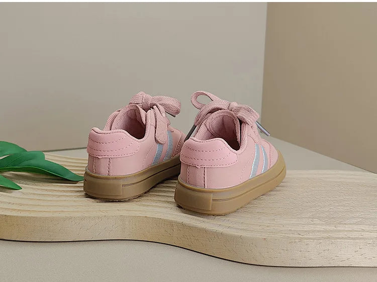 Baby Shoes Leather Toddler Kids Sneakers Outdoor Boys Tennis Soft Sole Fashion Little Girls Sneakers EU 16-25