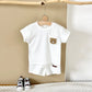Baby 2Pcs Children Clothes Embroidered Little Bear T-Shirts+Loose Shorts Boys Girls Infant Sets Toddler Clothes Summer Clothes