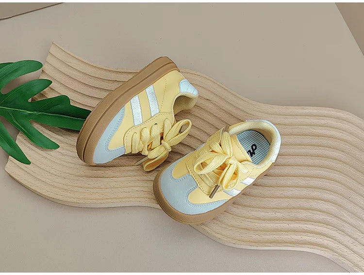 Baby Shoes Leather Toddler Kids Sneakers Outdoor Boys Tennis Soft Sole Fashion Little Girls Sneakers EU 16-25