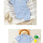 Baby Cotton Knit Top & Shorts Set, Soft and Breathable