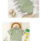 Baby Cotton Knit Top & Shorts Set, Soft and Breathable