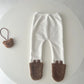 Baby Clothing Autumn Winter Cute Hooded Cartoon Bear Baby Crawling Clothes Pajamas Warm Double-sided Plush Jumpsuit Trousers Set