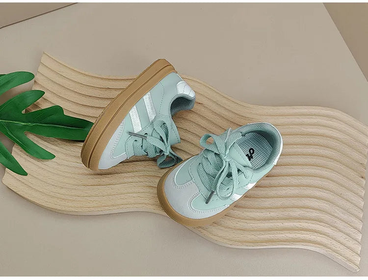 Baby Shoes Leather Toddler Kids Sneakers Outdoor Boys Tennis Soft Sole Fashion Little Girls Sneakers EU 16-25