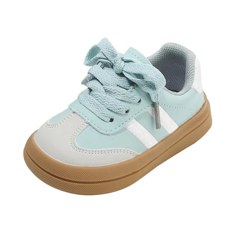 Baby Shoes Leather Toddler Kids Sneakers Outdoor Boys Tennis Soft Sole Fashion Little Girls Sneakers EU 16-25