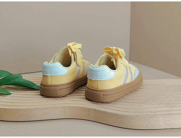 Baby Shoes Leather Toddler Kids Sneakers Outdoor Boys Tennis Soft Sole Fashion Little Girls Sneakers EU 16-25