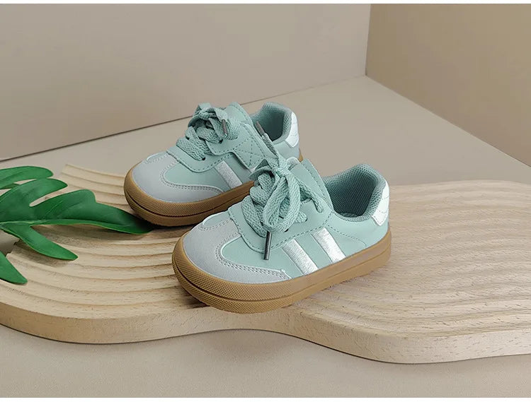 Baby Shoes Leather Toddler Kids Sneakers Outdoor Boys Tennis Soft Sole Fashion Little Girls Sneakers EU 16-25