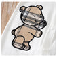 Newborn Baby Clothes 0-12 Months Khaki bear print Cotton Long Sleeve Footies Toddler Boy Clothes Kids Jumpsuit Pyjama Bebe