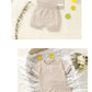 Baby Cotton Knit Top & Shorts Set, Soft and Breathable