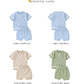 Baby Cotton Knit Top & Shorts Set, Soft and Breathable