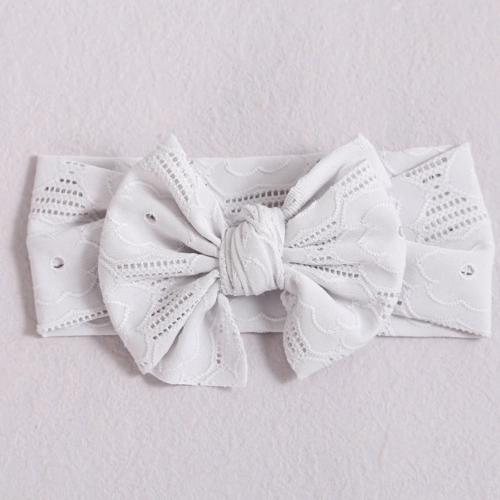 1pcs Bow Baby Head Band for Children Lace Baby Headbands Newborn Soft Headband Turban Kids Headwear Baby Hair Accessories Girl