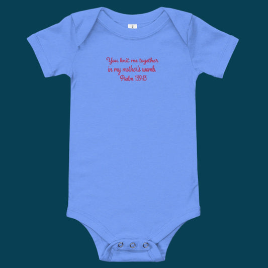bible Baby short sleeve one piece