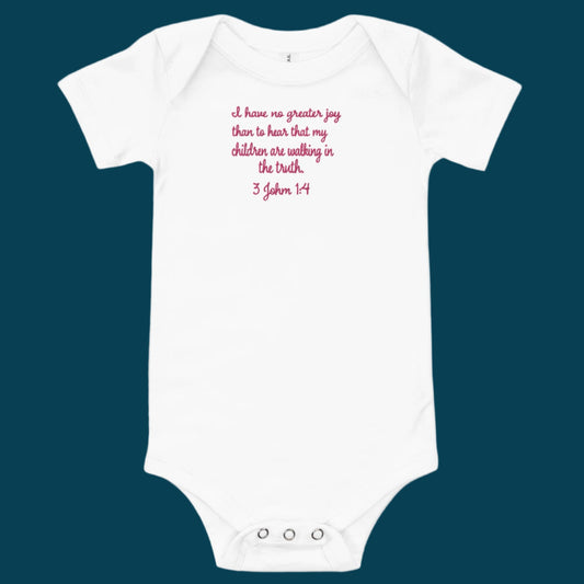 bible Baby short sleeve one piece
